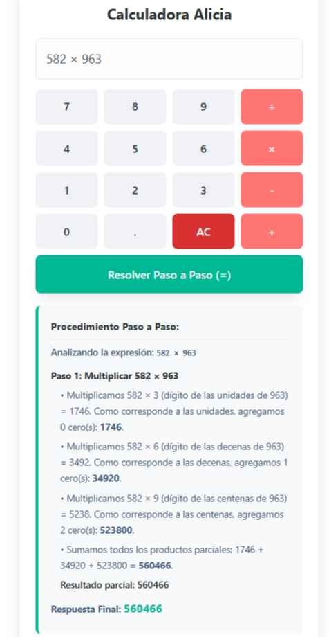 Calculadora de Alicia
